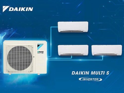 Hệ thống máy lạnh Daikin multi S MKC70SVMV/CTKC25RVMV+CTKC25RVMV+CTKC25RVMV 1 dàn nóng 3HP- 03 dàn lạnh 1.0HP+1.0HP+1.0HP inverter